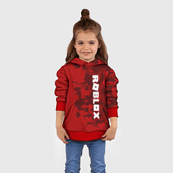 Толстовка-худи детская ROBLOX: Red Camo, цвет: 3D-красный — фото 2