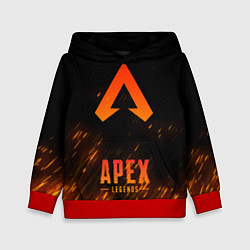Толстовка-худи детская Apex Legends: Orange Flame, цвет: 3D-красный