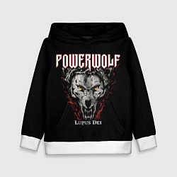 Толстовка-худи детская Powerwolf: Lupus Dei, цвет: 3D-белый