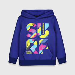 Толстовка-худи детская Surf, California, цвет: 3D-синий