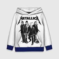 Толстовка-худи детская Metallica, цвет: 3D-синий