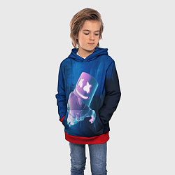 Толстовка-худи детская Marshmello Effect, цвет: 3D-красный — фото 2