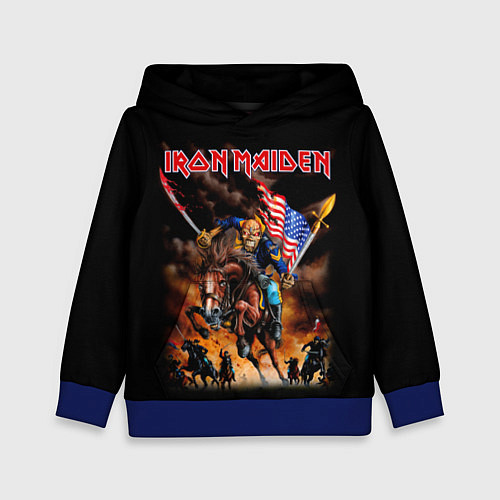 Детская толстовка Iron Maiden: USA Warriors / 3D-Синий – фото 1