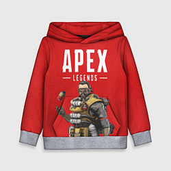 Толстовка-худи детская Apex Legends: Red Caustic, цвет: 3D-меланж