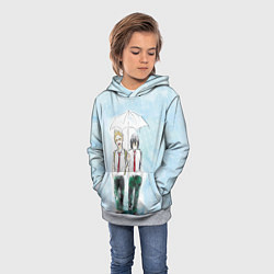 Толстовка-худи детская Геройская Академия, цвет: 3D-меланж — фото 2