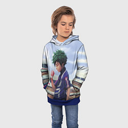 Толстовка-худи детская My Hero Academia сжимает кулак, цвет: 3D-синий — фото 2