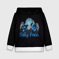 Толстовка-худи детская Sally Face: Blue Magic, цвет: 3D-белый