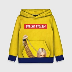 Толстовка-худи детская Billie Eilish, цвет: 3D-синий