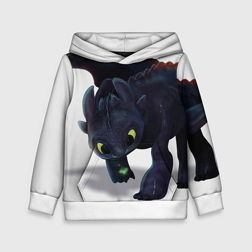 Детская толстовка Как приручить дракона / 3D-Белый – фото 1