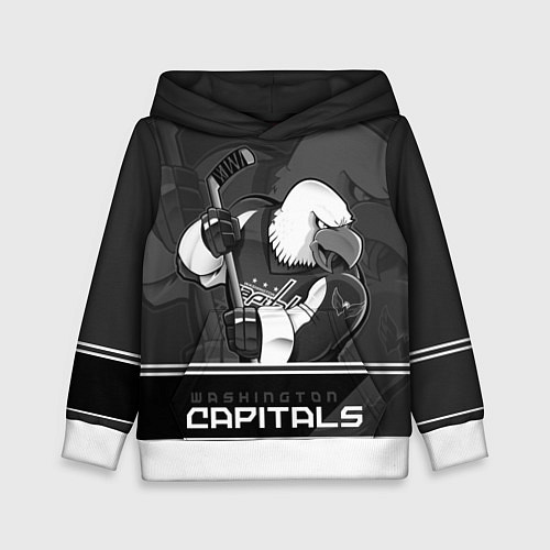 Детская толстовка Washington Capitals: Mono / 3D-Белый – фото 1