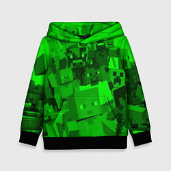 Толстовка-худи детская Minecraft game characters, цвет: 3D-черный