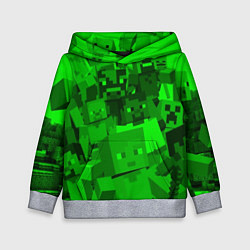 Толстовка-худи детская Minecraft game characters, цвет: 3D-меланж