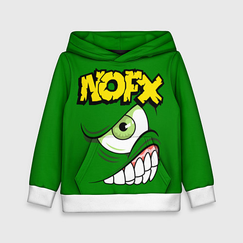 Детская толстовка NOFX Face / 3D-Белый – фото 1