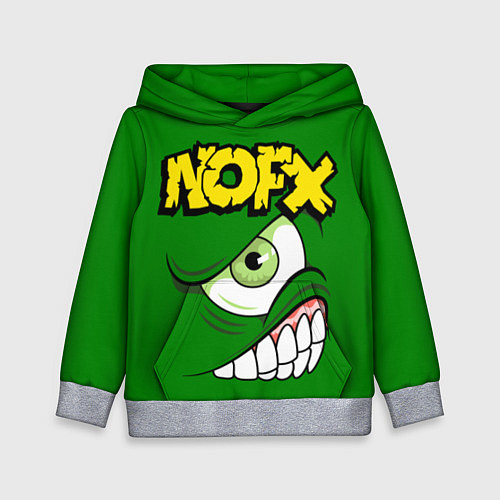 Детская толстовка NOFX Face / 3D-Меланж – фото 1