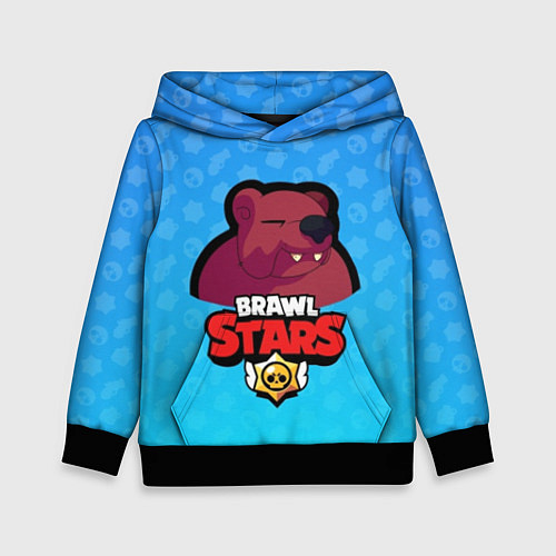 Детская толстовка Bear: Brawl Stars / 3D-Черный – фото 1