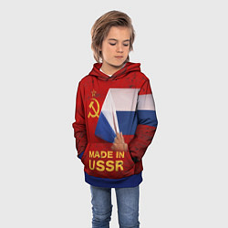 Толстовка-худи детская MADE IN USSR, цвет: 3D-синий — фото 2