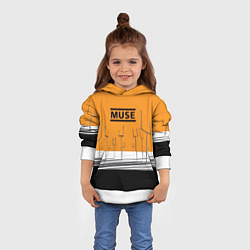 Толстовка-худи детская Muse: Orange Mood, цвет: 3D-белый — фото 2
