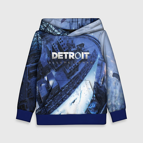 Детская толстовка Detroit: Become Human / 3D-Синий – фото 1