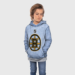 Толстовка-худи детская Boston Bruins: Hot Ice, цвет: 3D-меланж — фото 2