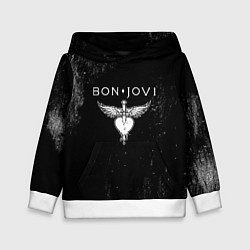 Толстовка-худи детская Bon Jovi, цвет: 3D-белый