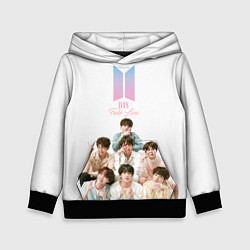 Толстовка-худи детская Take love BTS, цвет: 3D-черный