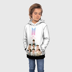 Толстовка-худи детская Take love BTS, цвет: 3D-черный — фото 2