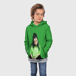 Толстовка-худи детская BILLIE EILISH, цвет: 3D-меланж — фото 2