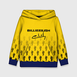 Толстовка-худи детская Billie Eilish: Yellow Autograph, цвет: 3D-синий