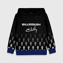 Толстовка-худи детская Billie Eilish: Black Autograph, цвет: 3D-синий