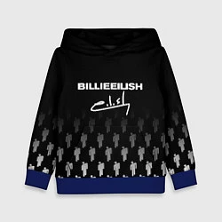 Толстовка-худи детская Billie Eilish: Black Autograph, цвет: 3D-синий