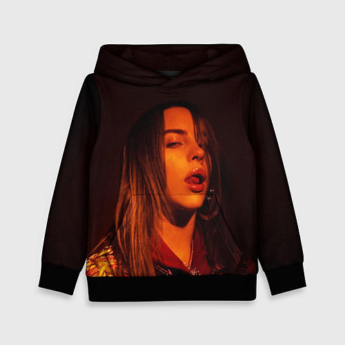 Детская толстовка BILLIE EILISH: Red Mood / 3D-Черный – фото 1