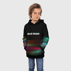 Толстовка-худи детская BILLIE EILISH: Black Glitch, цвет: 3D-черный — фото 2