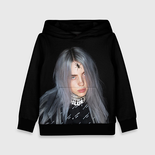 Детская толстовка BILLIE EILISH с Пауком / 3D-Черный – фото 1