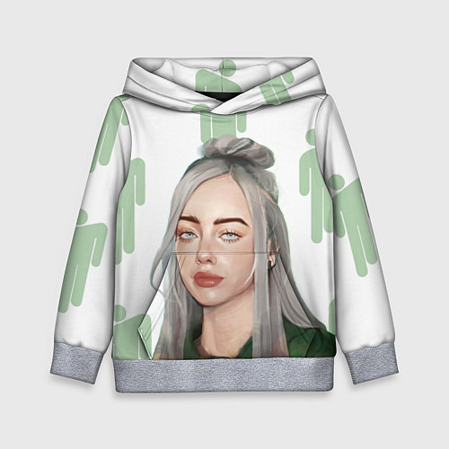 Детская толстовка Billie Eilish / 3D-Меланж – фото 1