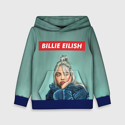 Детская толстовка Billie Eilish / 3D-Синий – фото 1