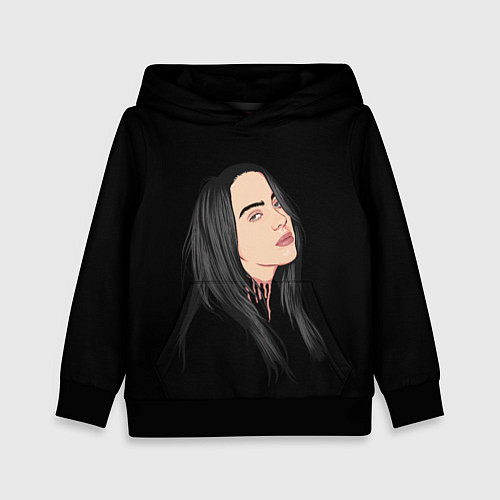 Детская толстовка Billie Eilish: Black Style / 3D-Черный – фото 1