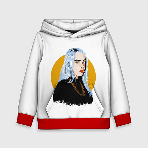 Детская толстовка Billie Eilish / 3D-Красный – фото 1