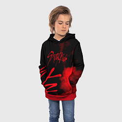 Толстовка-худи детская Stray Kids, цвет: 3D-красный — фото 2