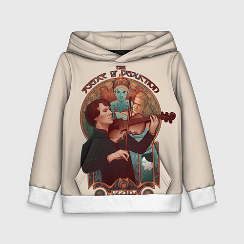 Детская толстовка Sherlock / 3D-Белый – фото 1