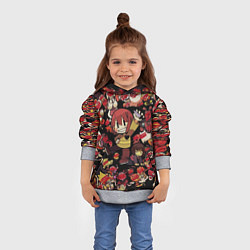 Толстовка-худи детская UNDERTALE CHARA, цвет: 3D-меланж — фото 2