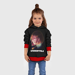 Толстовка-худи детская UNDERTALE, цвет: 3D-красный — фото 2