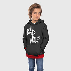 Толстовка-худи детская Bad Wolf, цвет: 3D-красный — фото 2