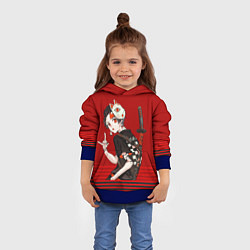 Толстовка-худи детская Demon Slayer, цвет: 3D-синий — фото 2