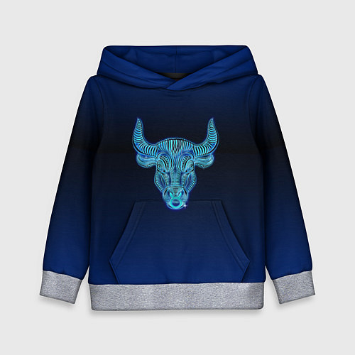 Детская толстовка Знаки Зодиака Телец / 3D-Меланж – фото 1