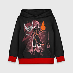 Толстовка-худи детская Fairy Tail, цвет: 3D-красный