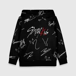 Толстовка-худи детская STRAY KIDS, цвет: 3D-черный