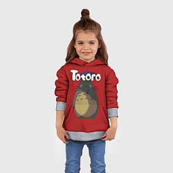 Толстовка-худи детская Totoro, цвет: 3D-меланж — фото 2