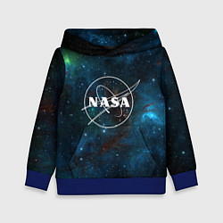 Толстовка-худи детская NASA, цвет: 3D-синий