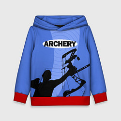 Толстовка-худи детская Archery, цвет: 3D-красный