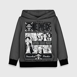 Толстовка-худи детская One Piece, цвет: 3D-черный